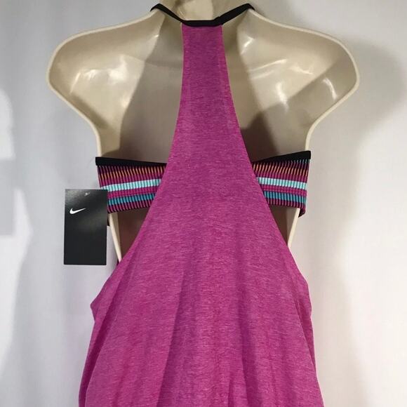 NWT Nike Women’s Pro Dri‑FIT Tank Top • Size M • Multi‑Color Stripe Detail - Picture 5 of 11